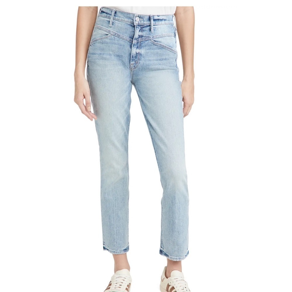 New Mother The Dazzler Yoke Front Ankle in Wild Calling Jeans Size 25 - Picture 8 of 9